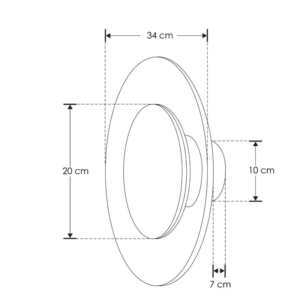 LUMINARIO LED 11W BLANCO CALIDO DE SOBREP. 100-265 V ACABADO ALUMINIO IP20 MCA ILUMILEDS