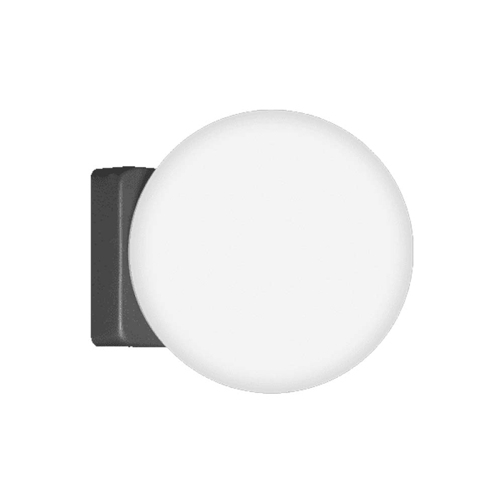 LUMINARIO DE PARED LED BC 1L 14 W OPTICA 360 SOBREPONER POLICARBONATO Y ALUMINIO ACABADO NEGRO 100-265V CA IP20