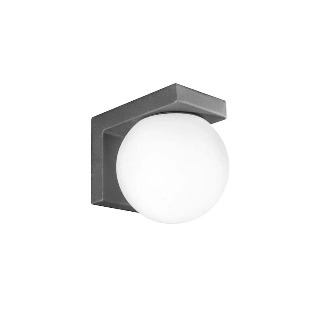 LUMINARIO DE PARED LED B.C. 7 W OPTICA 360 SOBREPONER POLICARBONATO Y ALUMINIO ACABADO NEGRO 100-265V CA IP20