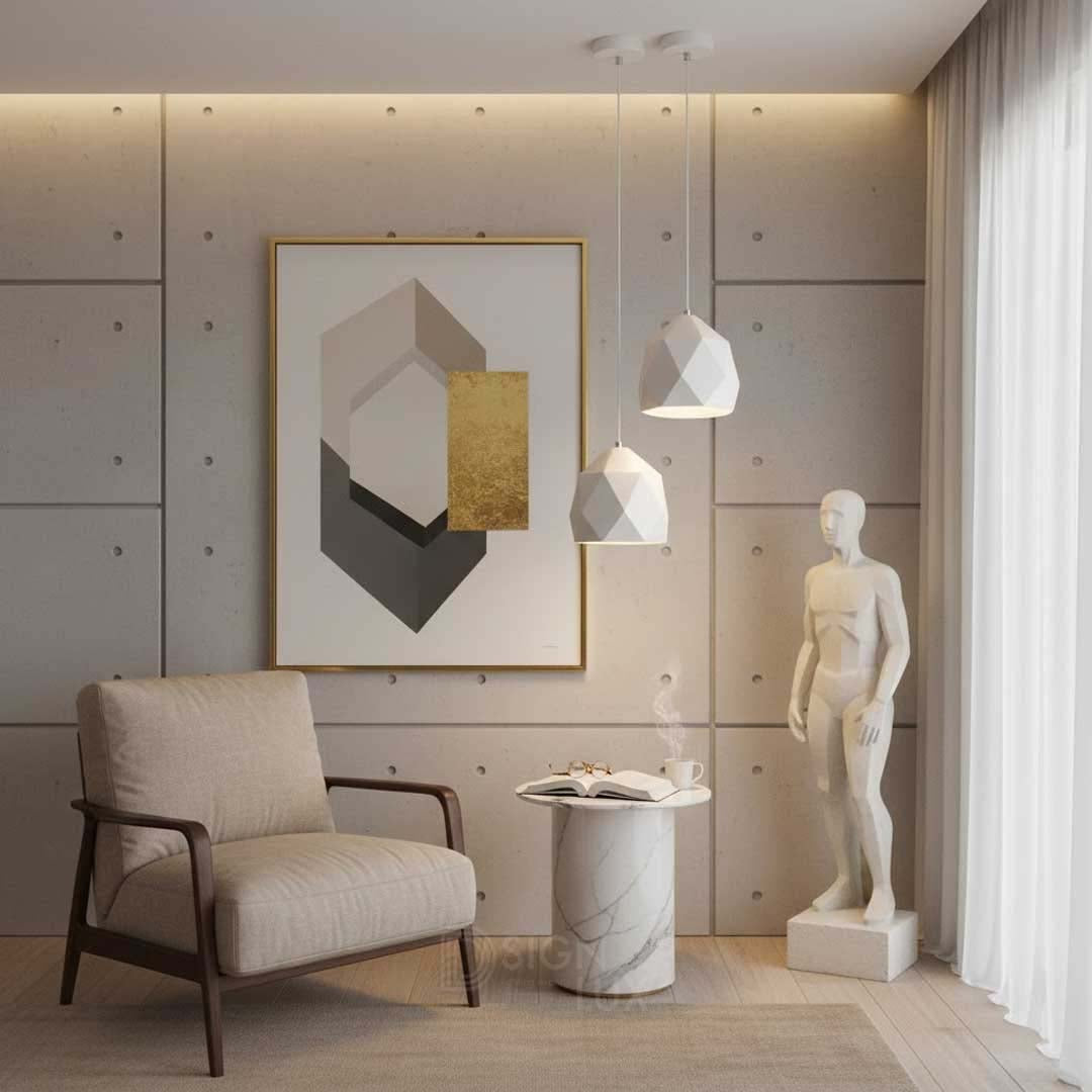 LUMINARIA COLANTE EN FORMA DE DIAMANTE 25 W COLOR BLANCO ILUEUR7527YW ILUMILEDS