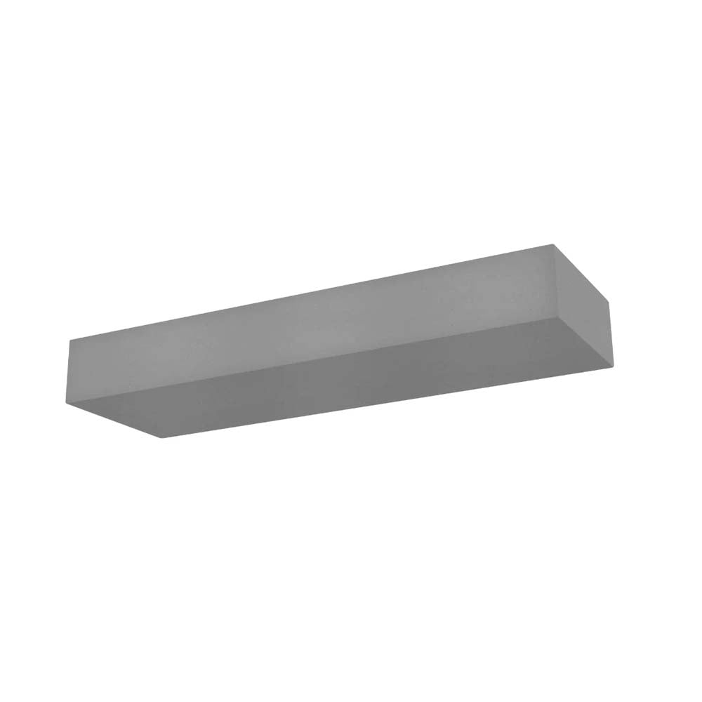 LUMINARIO DE PARED CON BASE E14 (SIN LAMPARA) 25W MAX OPTICA 120 SOBREPONER CONCRETO ACABADO GRIS IP20