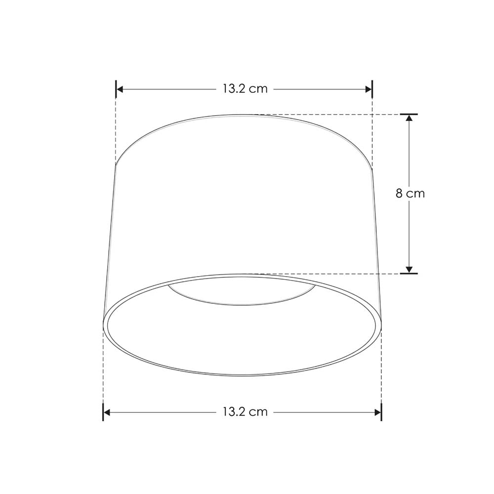 LUM. DE TECHO CON BASE GX53 (INCLUYE LAMPARA ILUGX535WWW) 5W OPTICA DE 120 DE SOBREPONER YESO ACABADO BLANCO 110-220 V CA IP20***HAE2025***