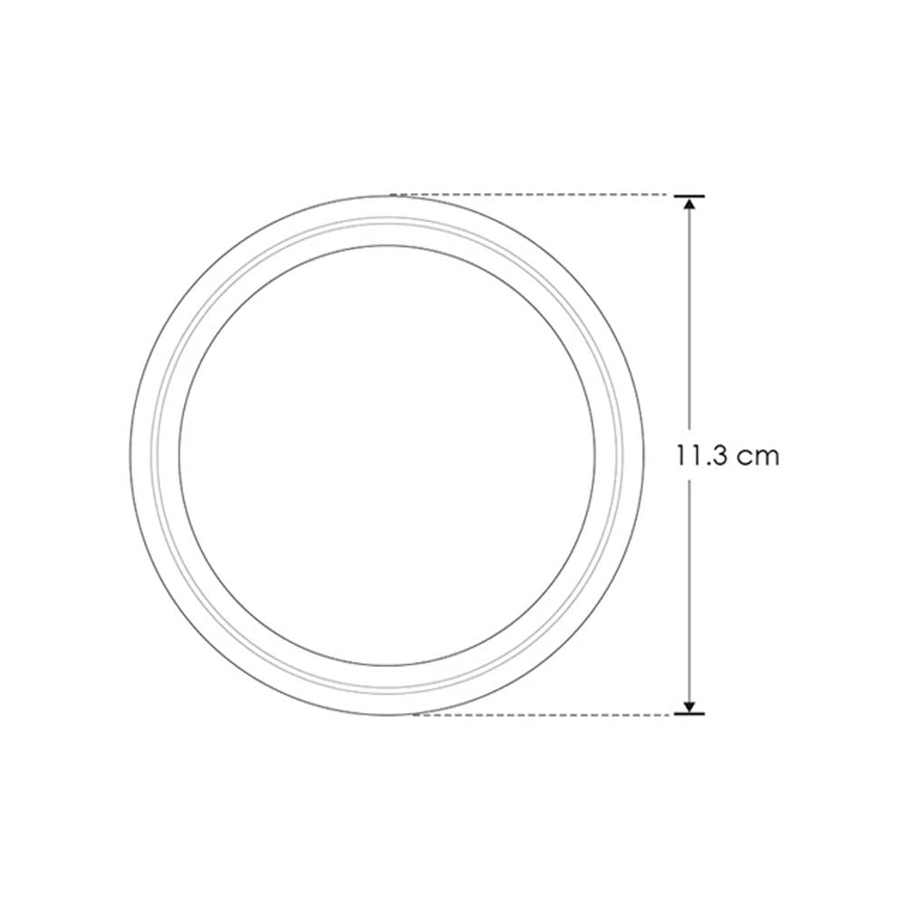 LAMPARA ALUMINIO 12W IP20 3000K COLOR BLANCO MOD ILUMOD12WWW