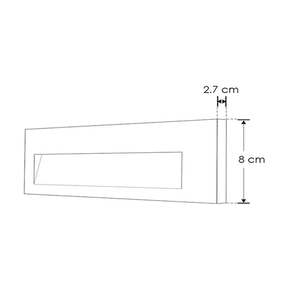 LUM.PARED LED BCALIDO 1.6W GRIS IP65 ILUMILEDS