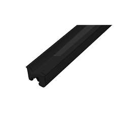 KIT DE PERFIL TIPO WALL WASHER DE LED QUE INCLUYE PERFIL RECTANGULAR DE ALUMINIO ACABADO NEGRO DE 2 M MICA DIFUSA DE 2 M + KIT DE 2 TAPAS LATERALES NEGRAS DE EMPOTRAR PROTECCION IP20) ILUMILEDS
