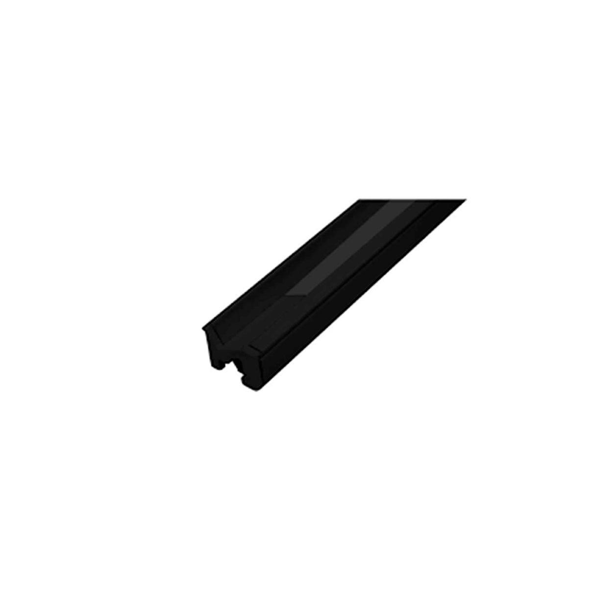 KIT DE PERFIL TIPO WALL WASHER DE LED QUE INCLUYE PERFIL RECTANGULAR DE ALUMINIO ACABADO NEGRO DE 2 M MICA DIFUSA DE 2 M + KIT DE 2 TAPAS LATERALES NEGRAS DE EMPOTRAR PROTECCION IP20) ILUMILEDS