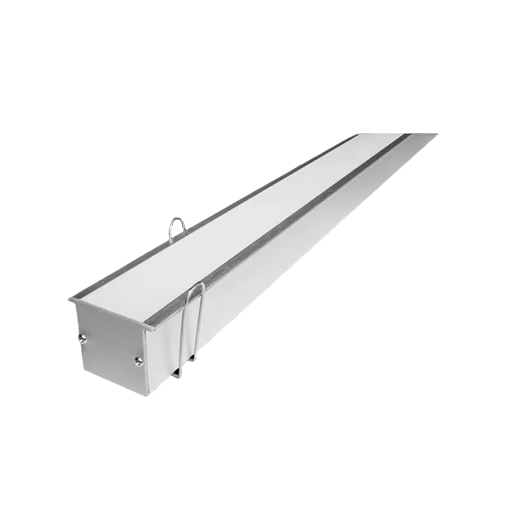 KIT DE PERFIL DE ALUMINIO NATURAL C/CEJA EMPOTRAR 2M LARGO (INCLUYE: 2 TAPAS CONECTORES Y MICA) ILUMILEDS