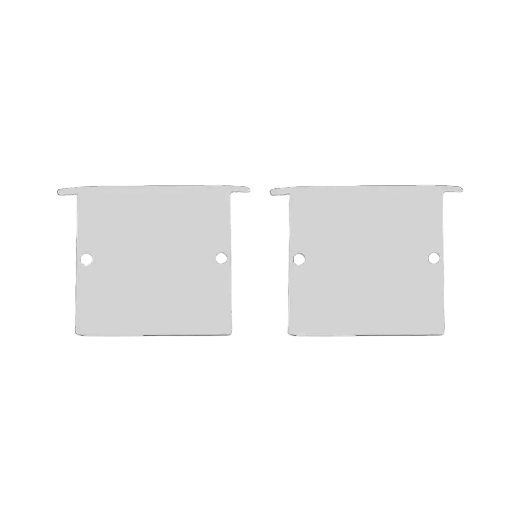 KIT DE PERFIL DE ALUMINIO NATURAL C/CEJA EMPOTRAR 2M LARGO (INCLUYE: 2 TAPAS CONECTORES Y MICA) ILUMILEDS
