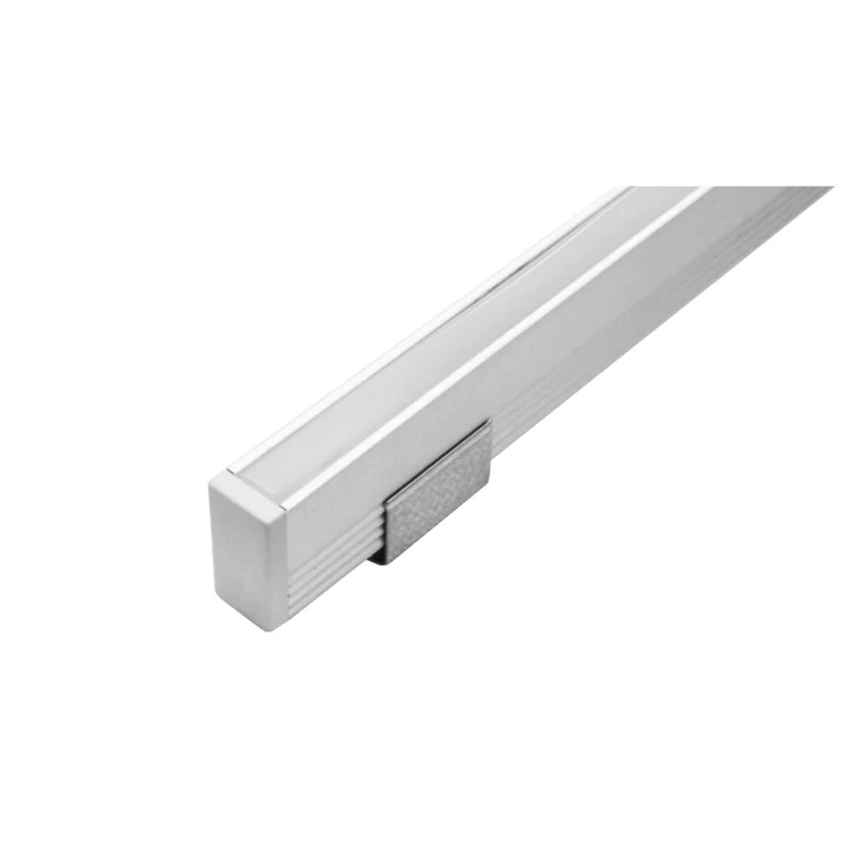 KIT PERFIL P/TIRA EXTRAPLANA LED S/CEJA (PERFIL RECT ALUM 2M + MICA DIFUSA 2M + 2 TAPAS LAT + 2 GRAPAS DE SOB IP20) ILUMILEDS