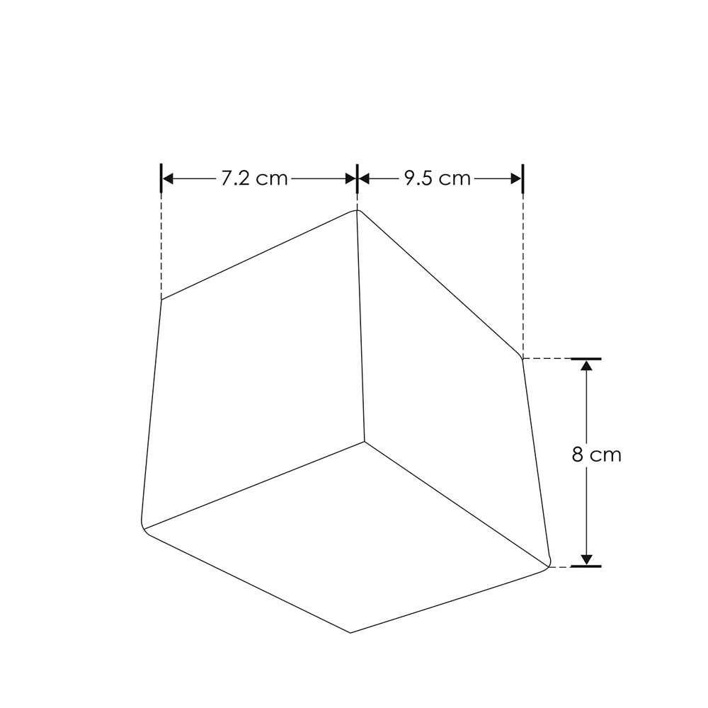 LUM P/LAMP GU10 (10W MAX) CUADRADO NEGRO (NO INCLUYE LAMPARA) IP65 ILUMILEDS