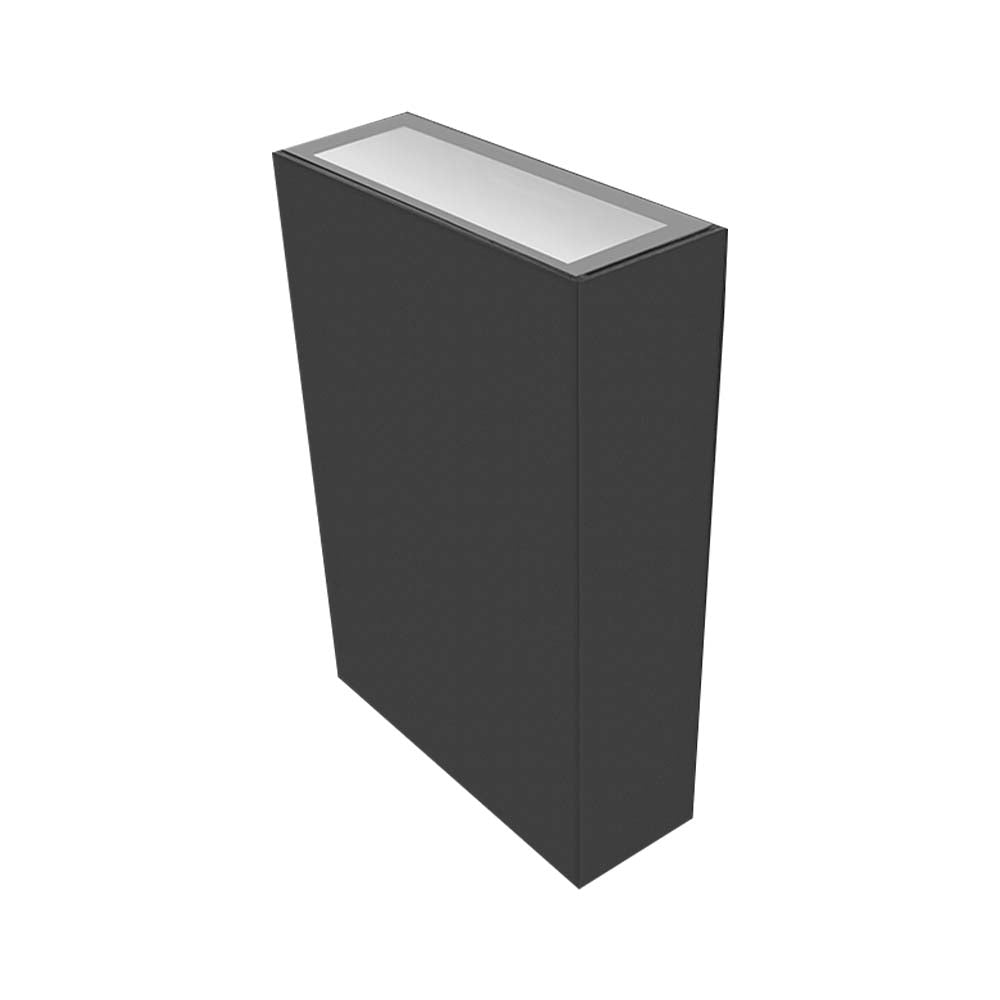 ARBOTANTE RECTANGULAR NEGRO LED 4W BC (2 SALIDAS DE LUZ) IP65 ILUMILEDS