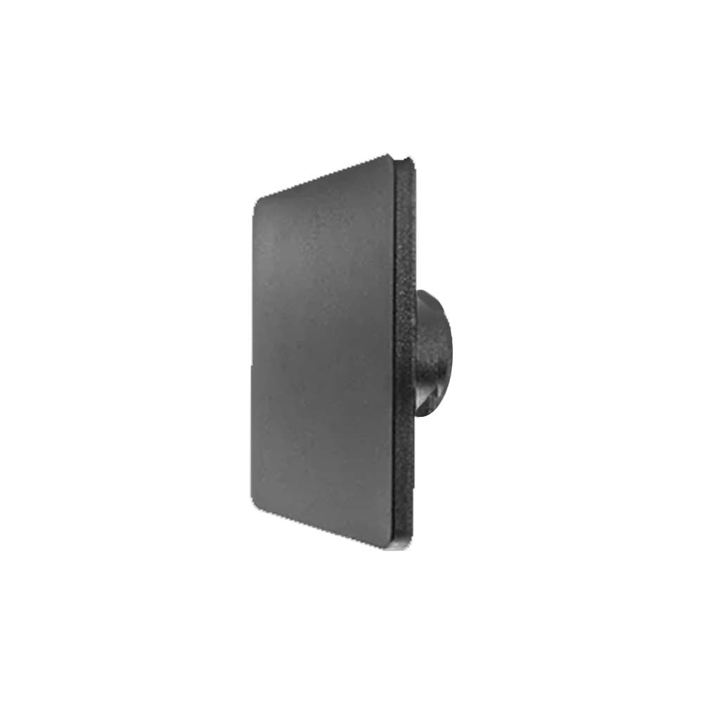 LUMINARIO DE PARED DE LED BLANCO CALIDO 12W CUADRADO SALIDA TRASERA DE SOBREPONER POLICARBONATO ACABADO NEGRO 100-240V CA IP65