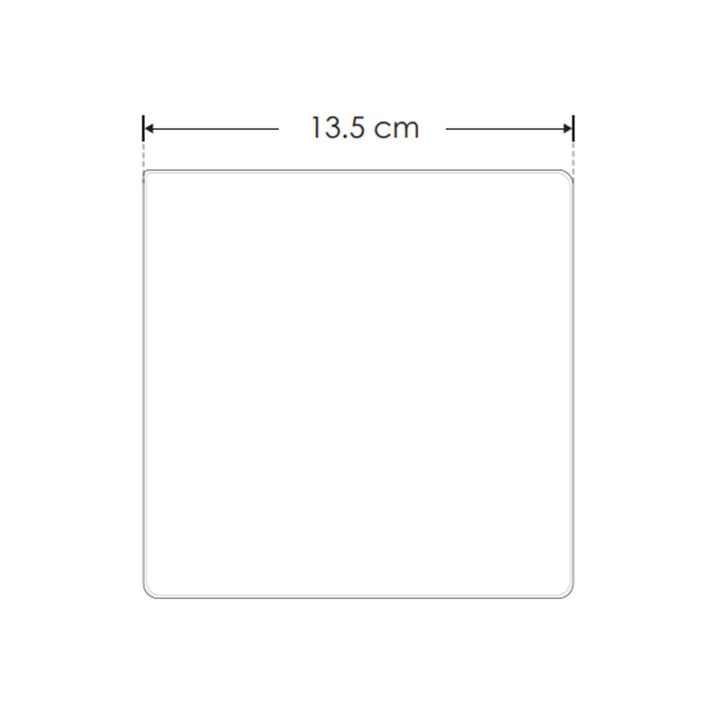 LUMINARIO DE PARED DE LED BLANCO CALIDO 6W CUADRADO SALIDA TRASERA DE SOBREPONER POLICARBONATO ACABADO NEGRO 100-240V CA IP65