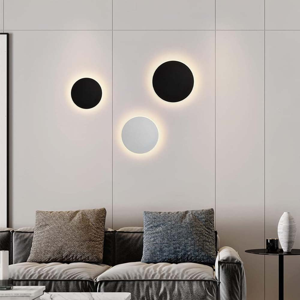 LUMINARIO DE PARED DE LED BLANCO CALIDO 3W REDONDO SALIDA TRASERA DE SOBREPONER POLICARBONATO ACABADO BLANCO 100-240V CA IP65