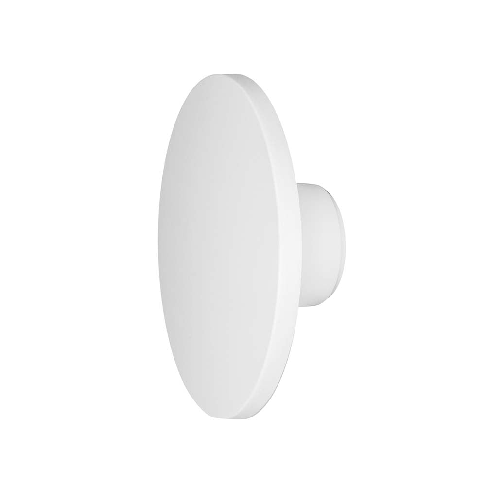 LUMINARIO DE PARED DE LED BLANCO CALIDO 6W REDONDO SALIDA TRASERA DE SOBREPONER POLICARBONATO ACABADO BLANCO 100-240V CA IP65