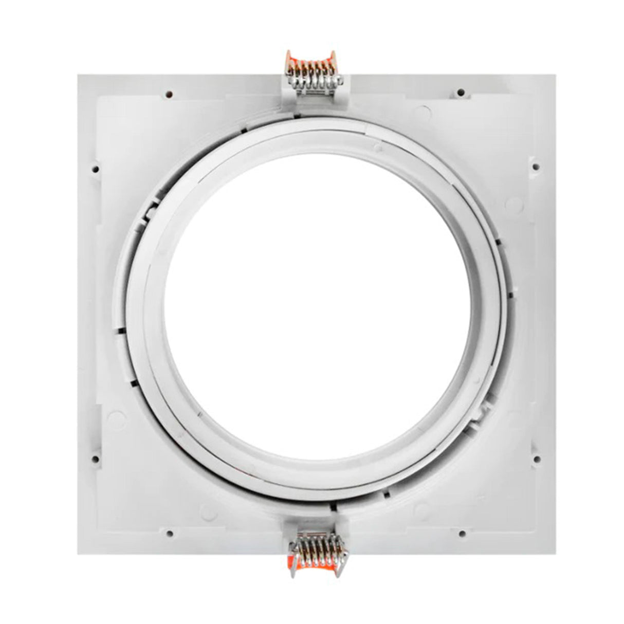 DIFUSOR CUADRADO DIRIGIBLE GU10 100-127VCA 50W COLOR BLANCO MCA ILUMILEDS