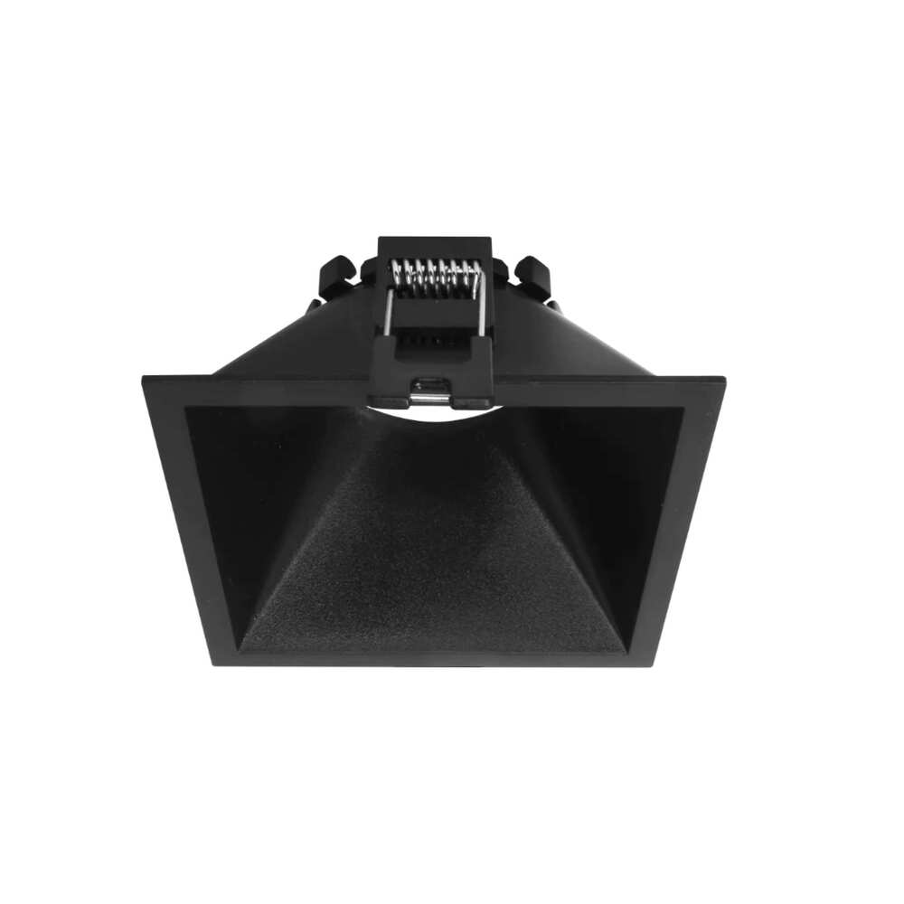 DIFUSOR TIPO BAFLE CUADRADO P/MR16 GU10 MODULO LED NEGRO INCLUYE CONECTOR MR16 ILUMILEDS