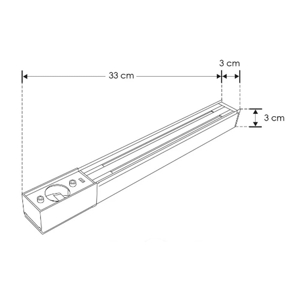 FUENTE DE ALIMENTACION PARA MINI RIEL MAGETICO NEGRO 80 W ENTRADA90-255 V CA SALIDA 48V CC IP20