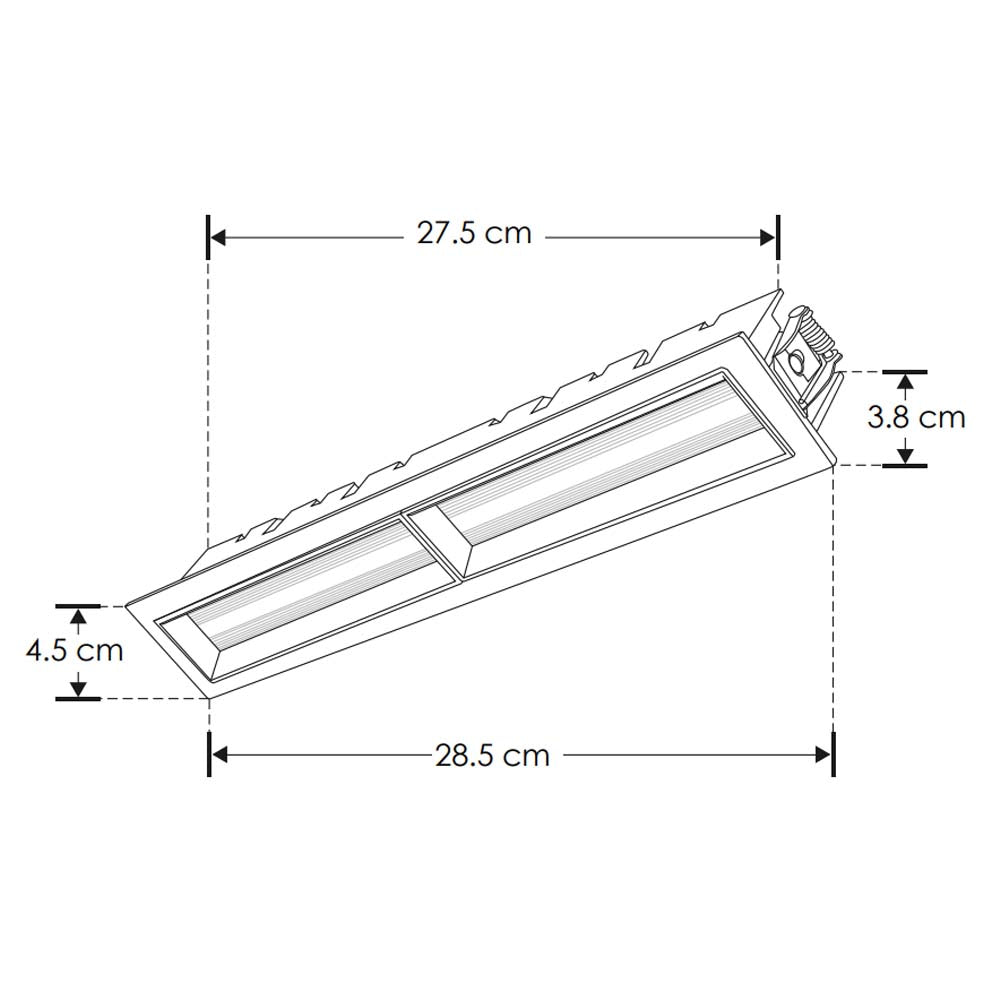 LUMINARIO FLOOD LED 20W OPTICA 120 EMPT. ALUMINIO ACABADO NEGRO 85-277V  IP20 MCA ILUMILEDS