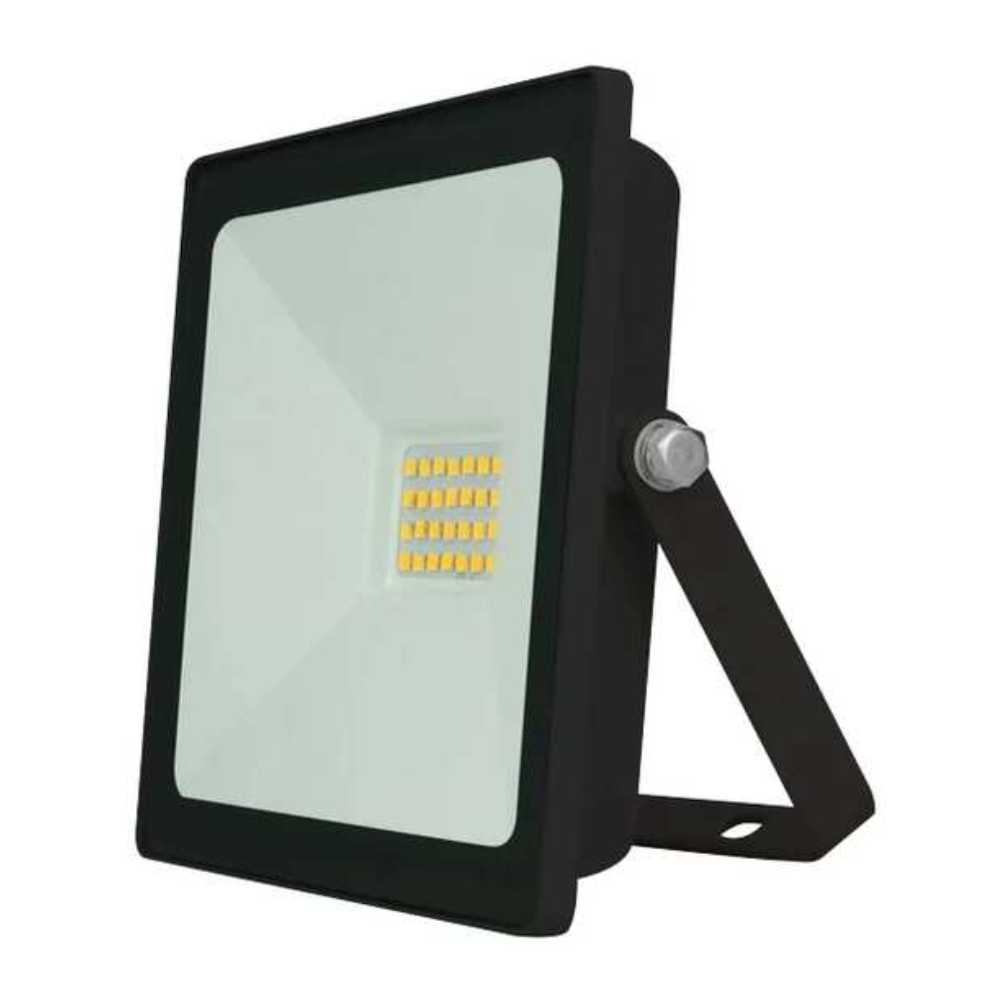 REFLECTOR LED RECTANGULAR PLANO SOBREPONER DIRIGIBLE 30W 120 NEGRO CRISTAL TEMPLADO B 100-240V IP65 BLANCO ILUMILEDS