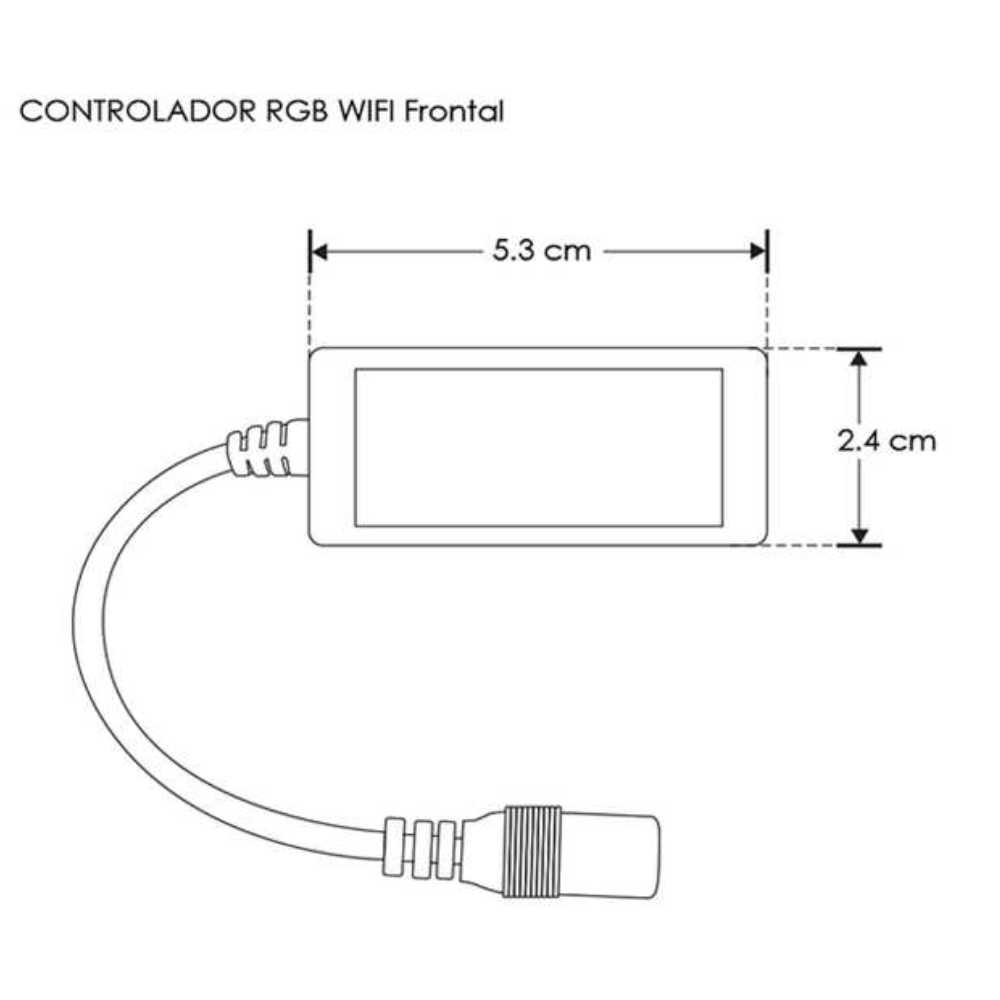 CONTROL INALAMBRICO VIA WIFI PARA TIRA DE LED RGB 84-96W 5-28V CC IP20 MCA ILUMILEDS