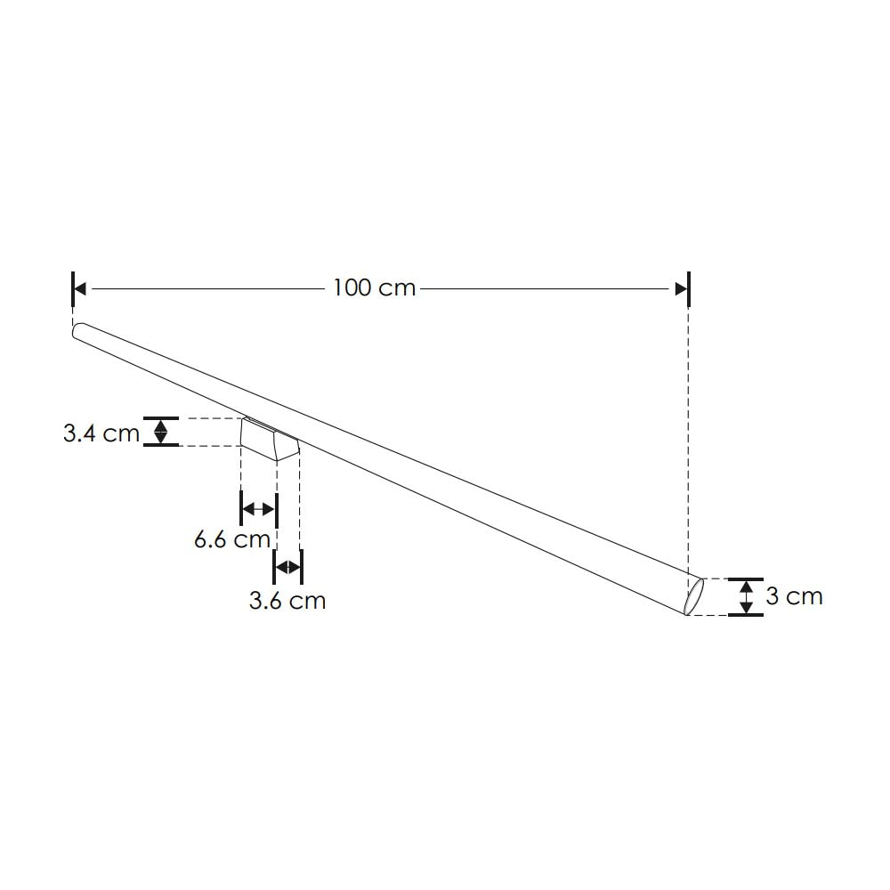 LAMPARA TIPO S14 SOBREPONER LED 15W BLANCO CALIDO 270 CUERPO PVC BASE DE SUJECION INCLUIDA 110-130V IP20 ILUMILEDS***HAE2025***