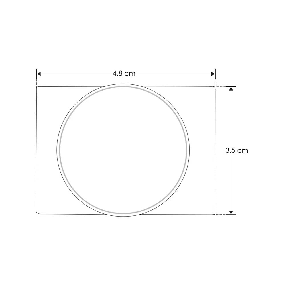 LUMINARIO PARA MINI RIEL MAGNETICO CUADRADO DE SOBREPONER DE LED B.C. 6 W OPTICA 30 ALUMINIO ACABADO BCO 48V CC IP20