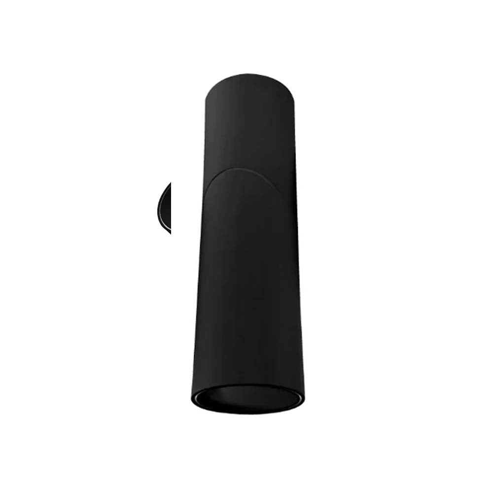 LUMINARIO P/GU10 LED REDONDO SOBREPONER DIRIGIBLE NEGRO IP20 S/LAMP ILUMILEDS