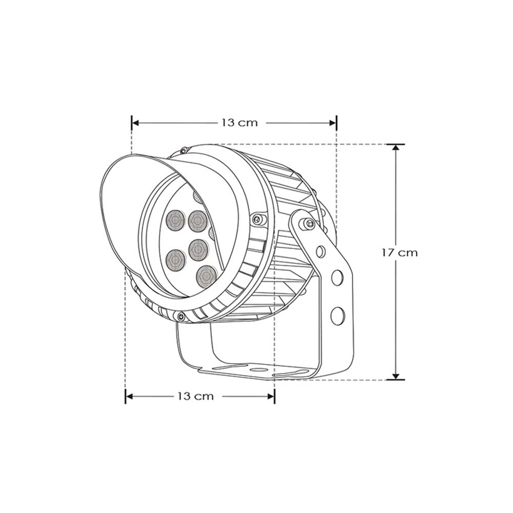 LUMINARIO LED SOBREPONER GRIS CON VISERA 9W 30 BC 85-265V IP65 ILUMILEDS