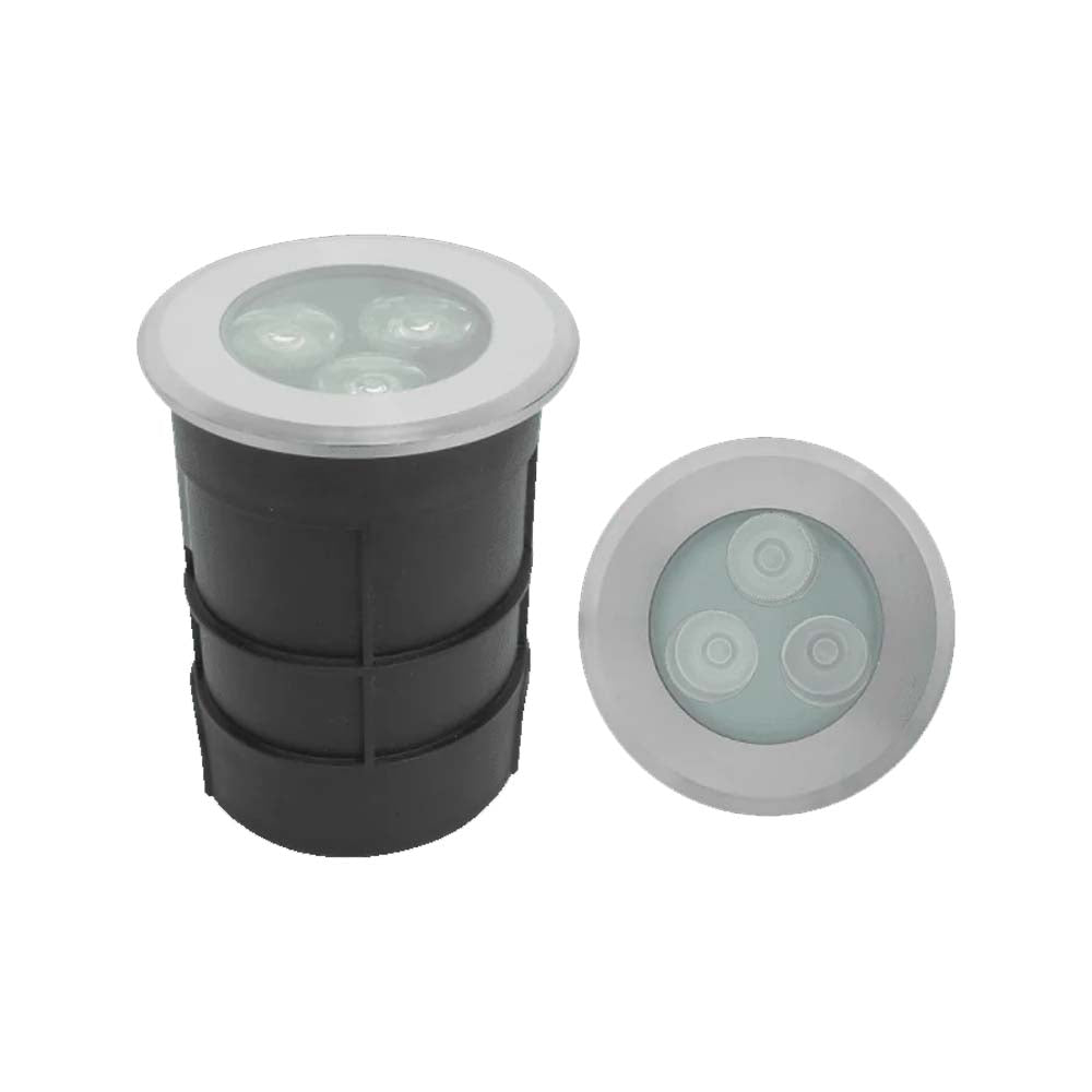 LUMINARIA SUBACUATICA LED DE EMPOTRAR 9W 24V RGB 3 EN 1 IP68