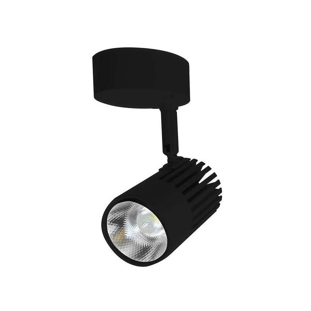 LUMINARIO CANOPE NEGRA LED 10W BLANCO 85-265V DE SOBREPONER DIRIGIBLE ***HAE 2023***
