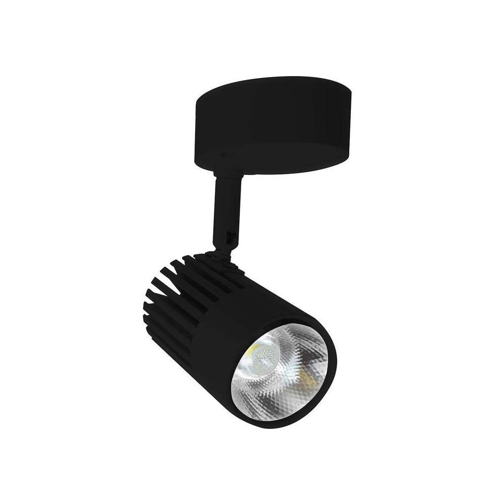 LUMINARIO CANOPE NEGRA LED 10W BLANCO 85-265V DE SOBREPONER DIRIGIBLE ***HAE 2023***