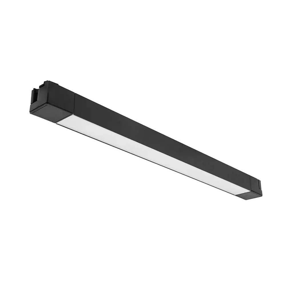 LUMINARIO P/RIEL ELECTRIFICADO LED BLANCO NEUTRO 30W FLOOD 110 SOB. ACAB NEGRO 110-240V IP20 ILUMILEDS