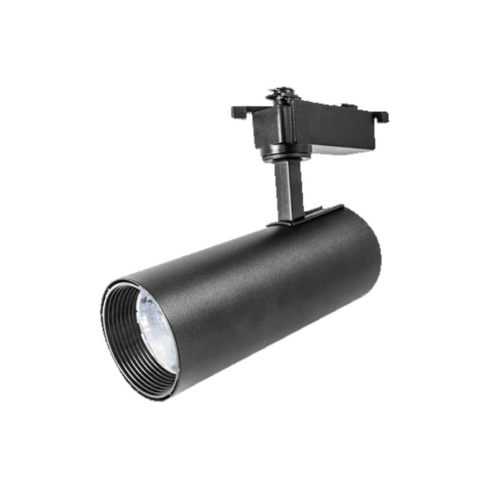 LUMINARIA PARA RIEL  LED 3500K 12W OPTICA 35 SOBREPONER  ALUMINIO ACABADO NEGRO  85-265V IP20 ILUMILEDS