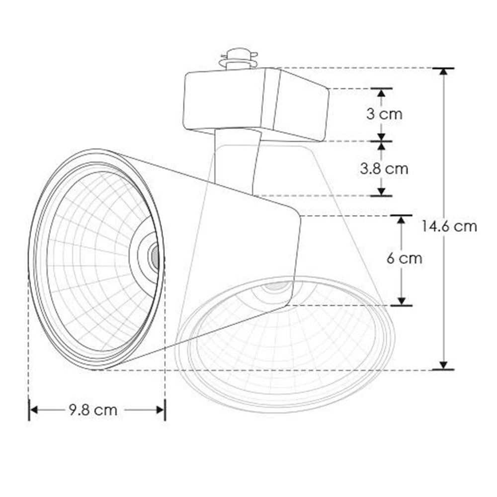 LUMINARIO P/RIEL LED BLANCO 30W BN 35 85-265V IP20 ILUMILEDS