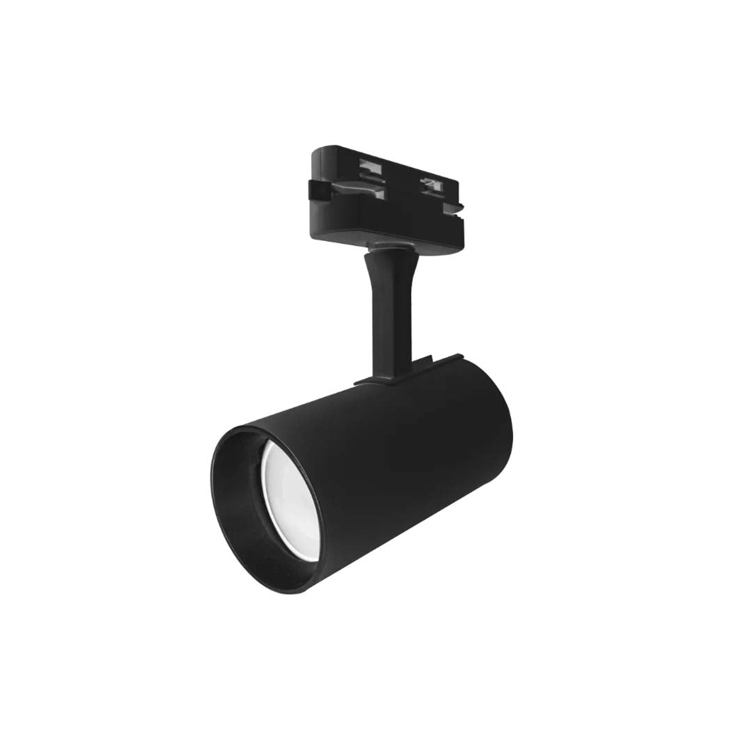 LUMINARIO PARA RIEL FOCO GU10 35 W COLOR NEGRO ILUTLAGU1018B ILUMILEDS