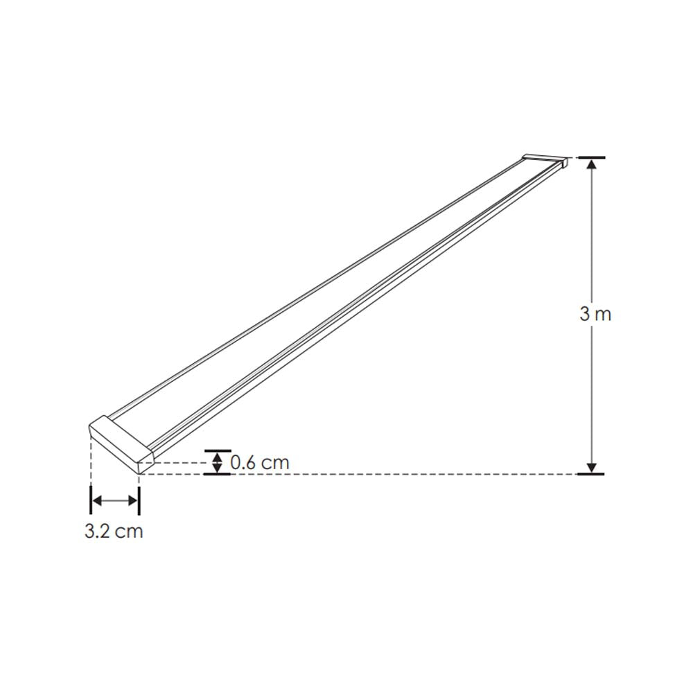 KIT DE MINI RIEL MAGNETICO PARA SOBREPONER NEGRO INCLUYE RIEL MAGNETICO DE 3M Y KIT DE 2 TAPAS LATERALES