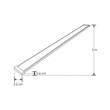 KIT DE MINI RIEL MAGNETICO PARA SOBREPONER NEGRO INCLUYE RIEL MAGNETICO DE 3M Y KIT DE 2 TAPAS LATERALES
