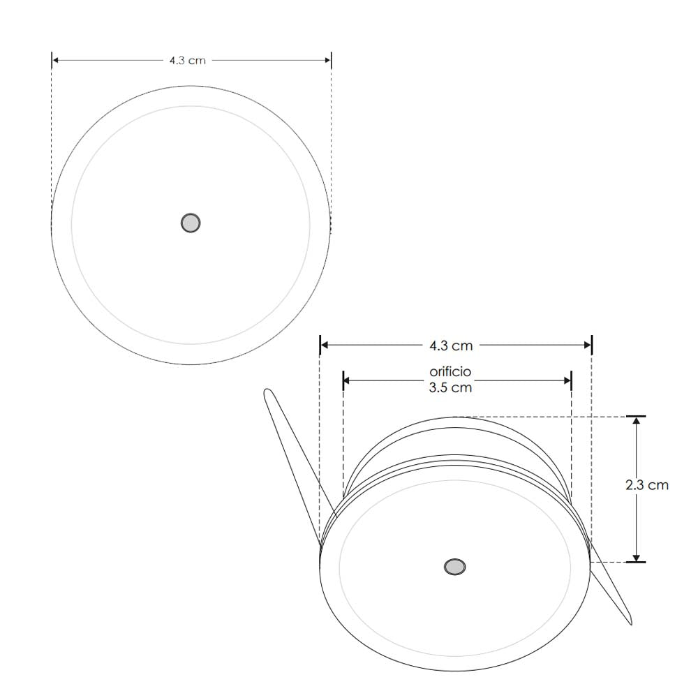 LUM. TECHO LED BCALIDO 2.5 85-265V