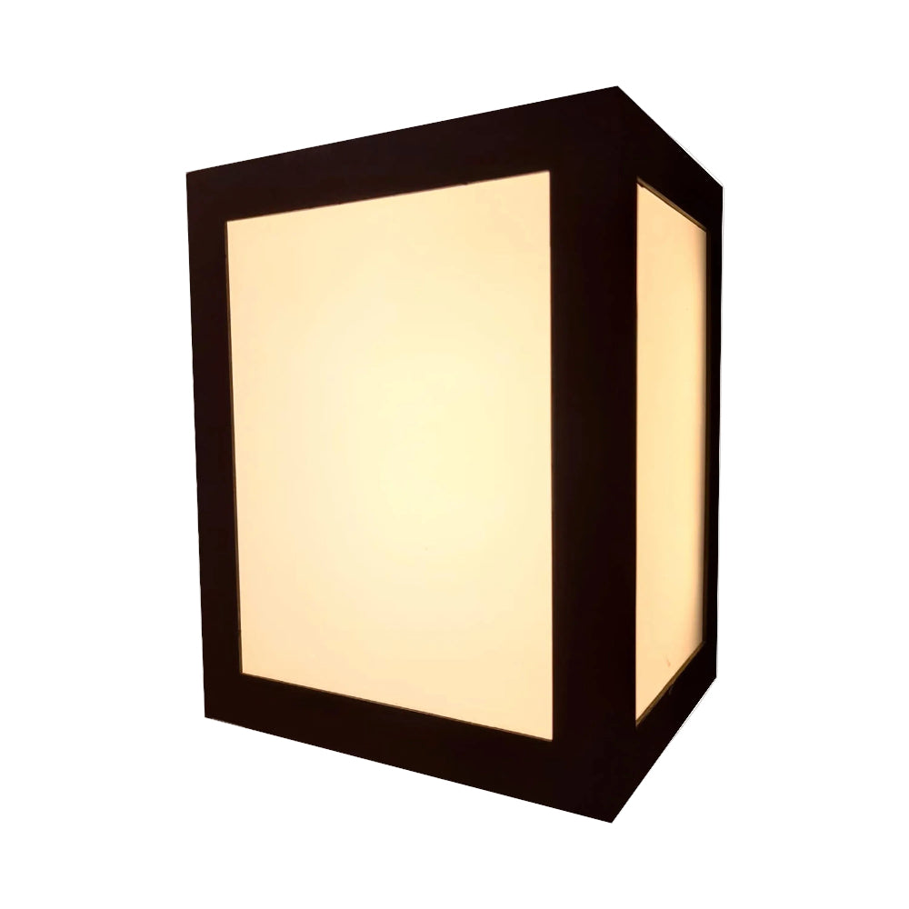 LUMINARIO DE PARED SOBREPONER CUBO LED NEGRO 12W BLANCO CALIDO SALIDA LUZ DIRECTA 85-265V IP65 ILUMILEDS***T.E. ABRIL 2024***