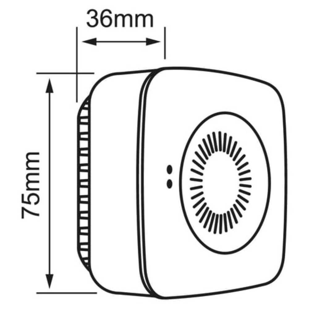 CHICARRA RECEPCION 2.5W 100-240V BLANCO SOBREPONER CHIME ***HAE2025***