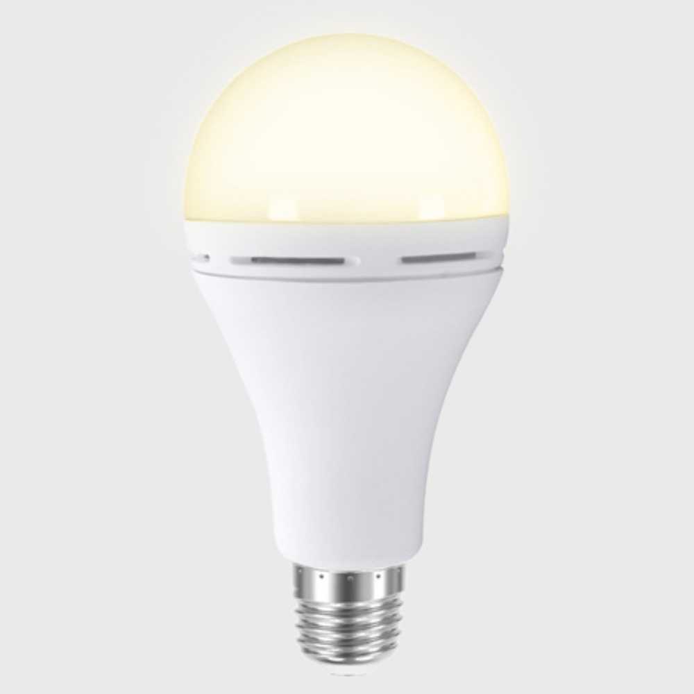 KIT DE 8 PIEZAS DE FOCO LED RECARGABLE DE 9W 09EMA19LED30MV TECNOLITE CON LUZ CÁLIDA BRILLANTE