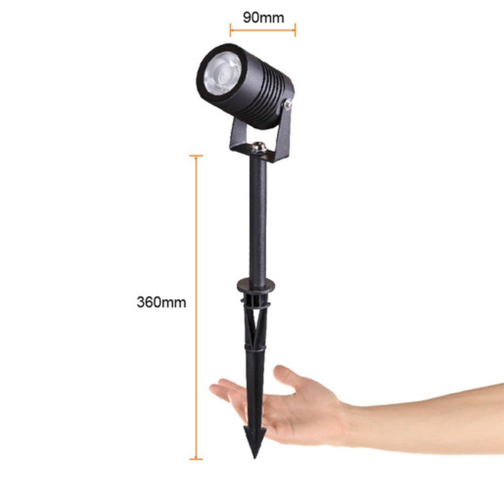 KIT DE 2 PIEZAS DE REFLECTOR EXTERIOR LED CON ESTACA 9W/100-240V 3000K DIRIGIBLE LIESMA