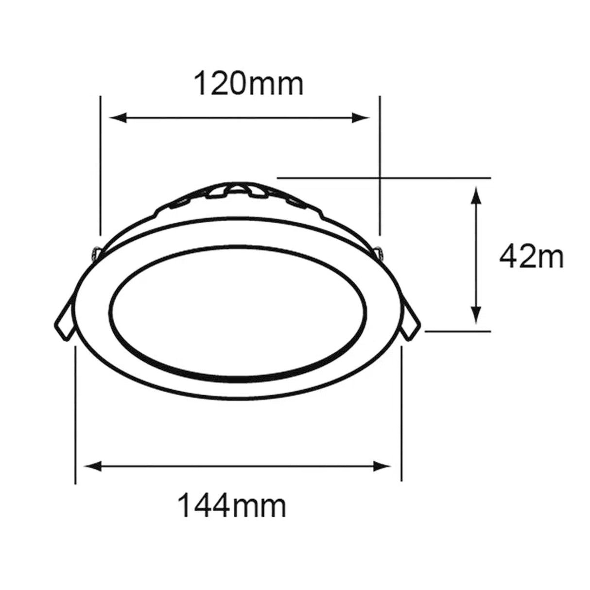 KIT DE 5 PIEZAS DE LÁMPARA DE INTERIOR EMPOTRABLE LED VOLANS I TECNOLITE 9W LUZ DE DÍA