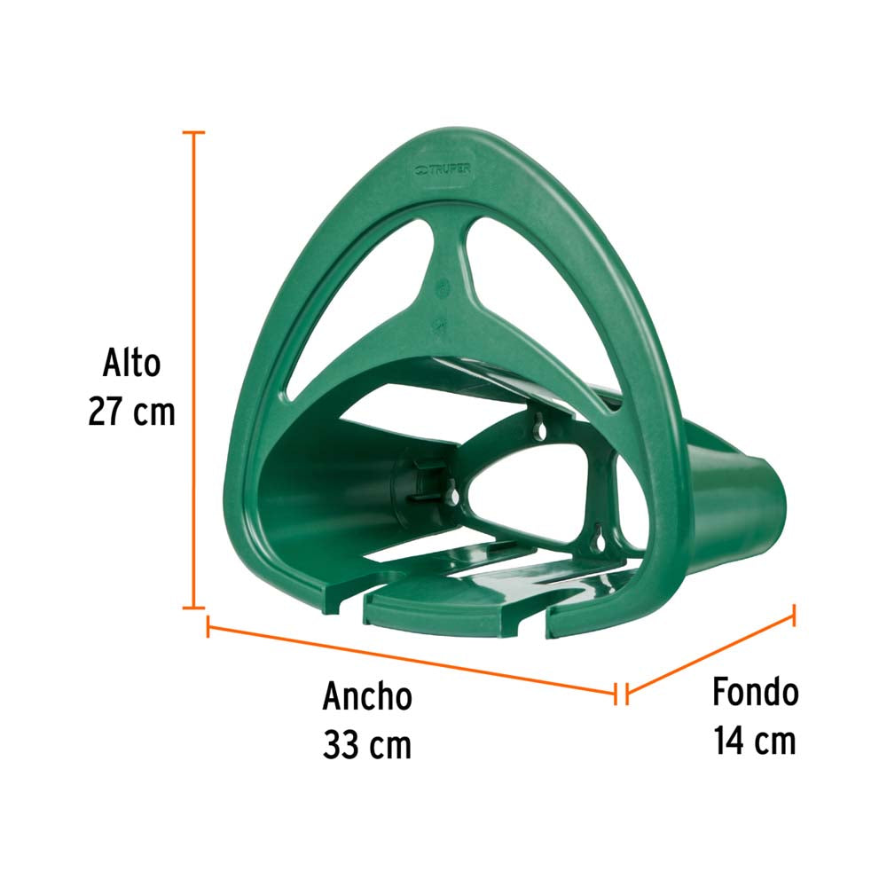 KIT DE 8 PORTAMANGUERAS DE PLASTICO COLOR VERDE TRUPER