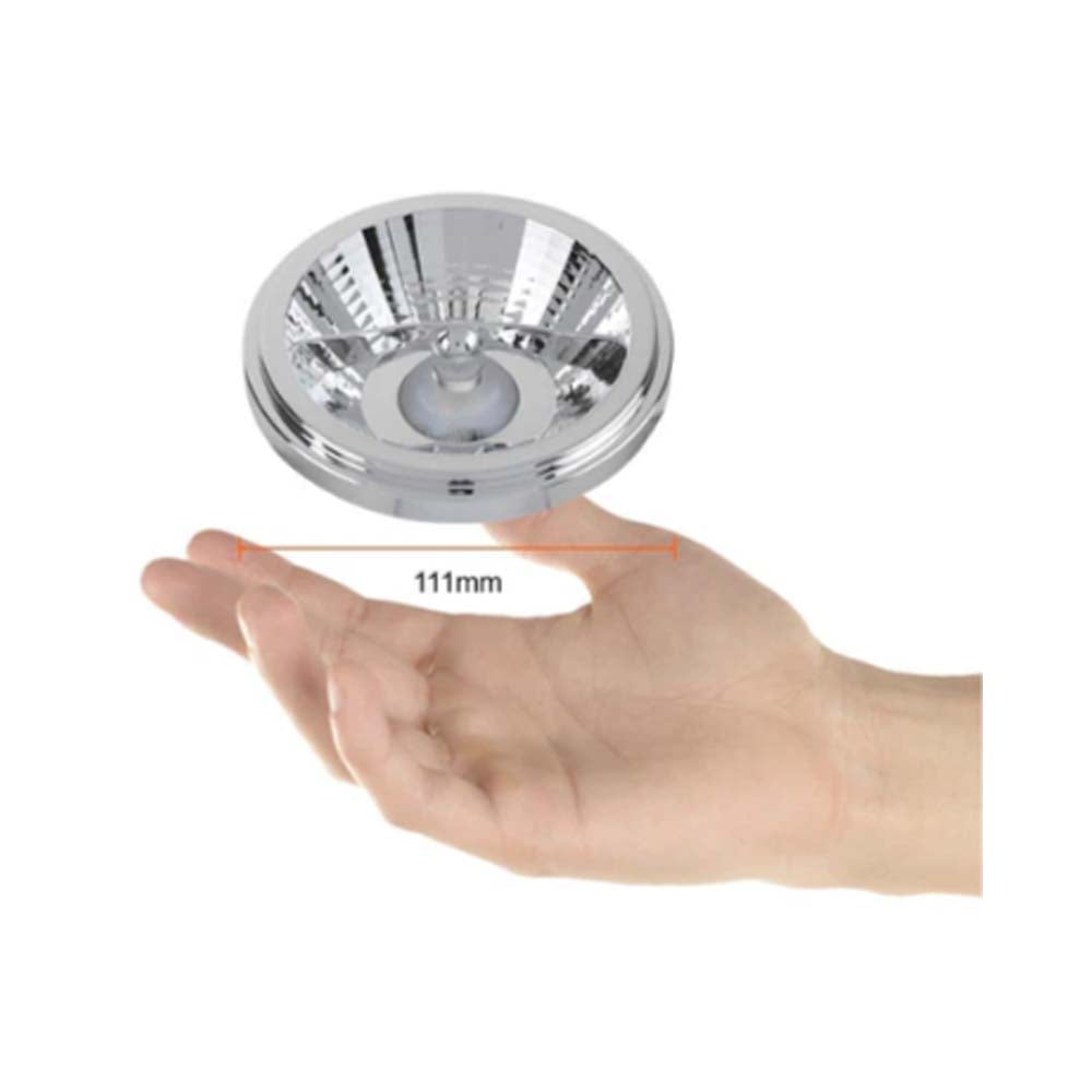 KIT DE 2 FOCOS LED MODELO CAPELA ATENUABLE 10W LUZ SUAVE CALIDA BASE G53 COLOR BLANCO TECNOLITE