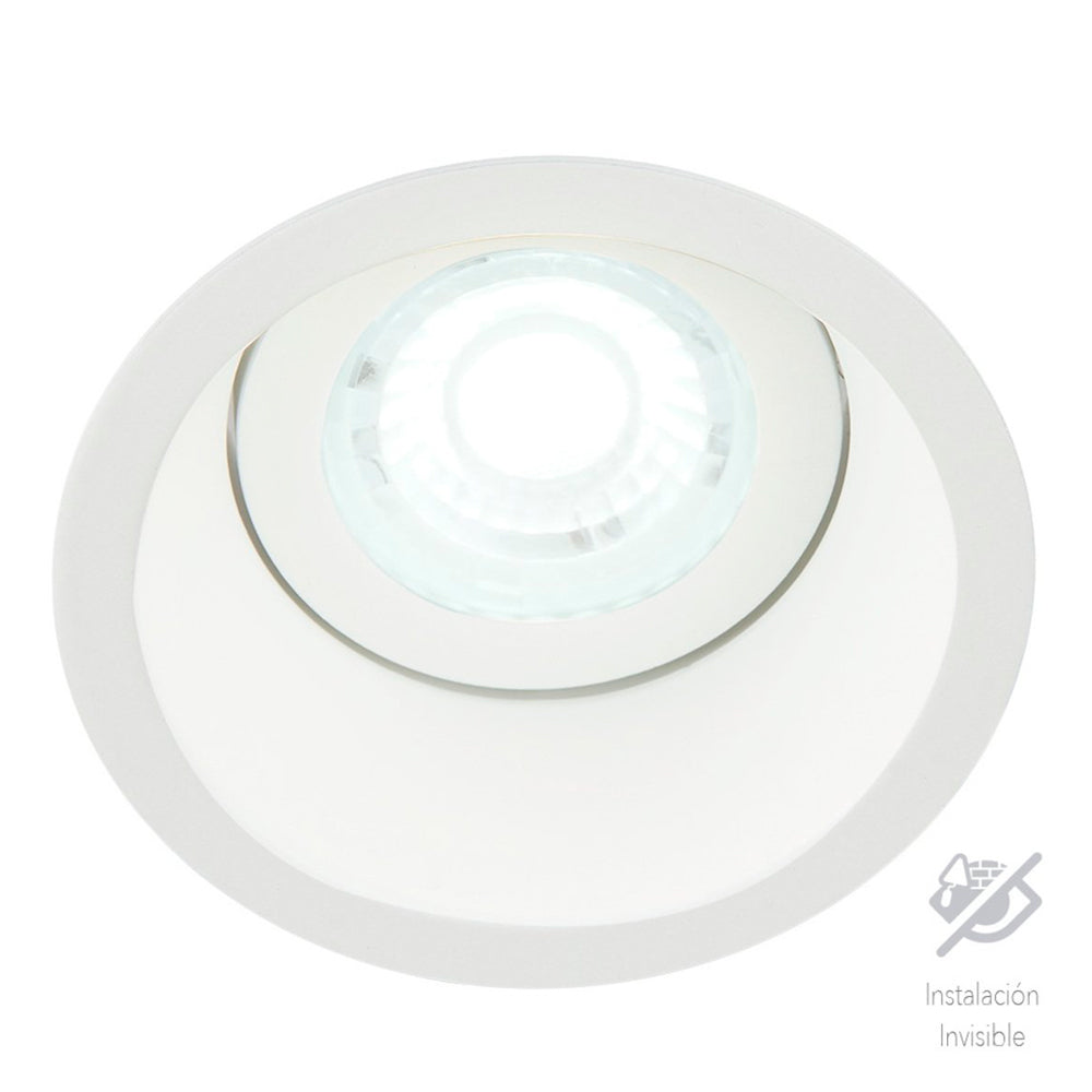 KIT DE 4 PIEZAS DE LÁMPARA EMPOTRABLE TECNOLITE URANIUM II BASE GX5.3 REDONDO