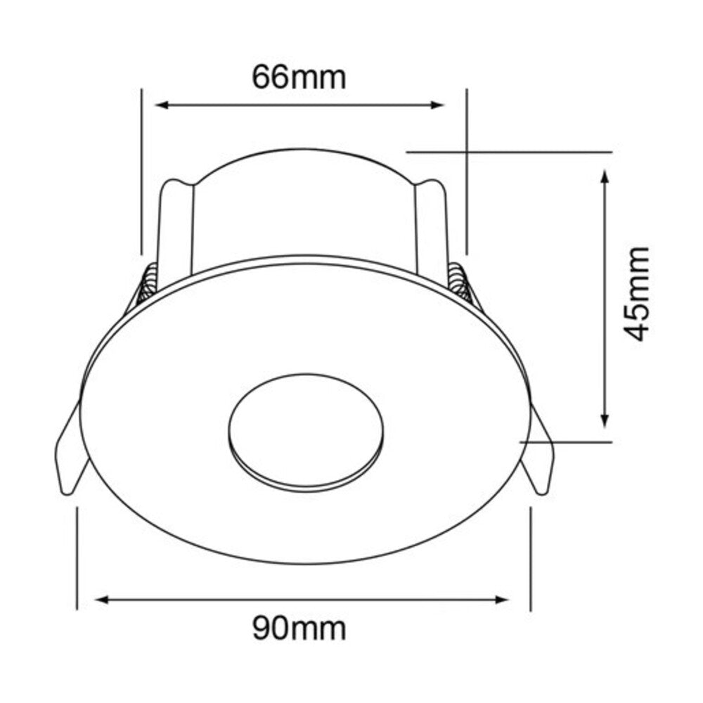 KIT DE 4 PIEZAS DE LÁMPARA EMPOTRABLE TECNOLITE SOLARIUM BASE GX5.3