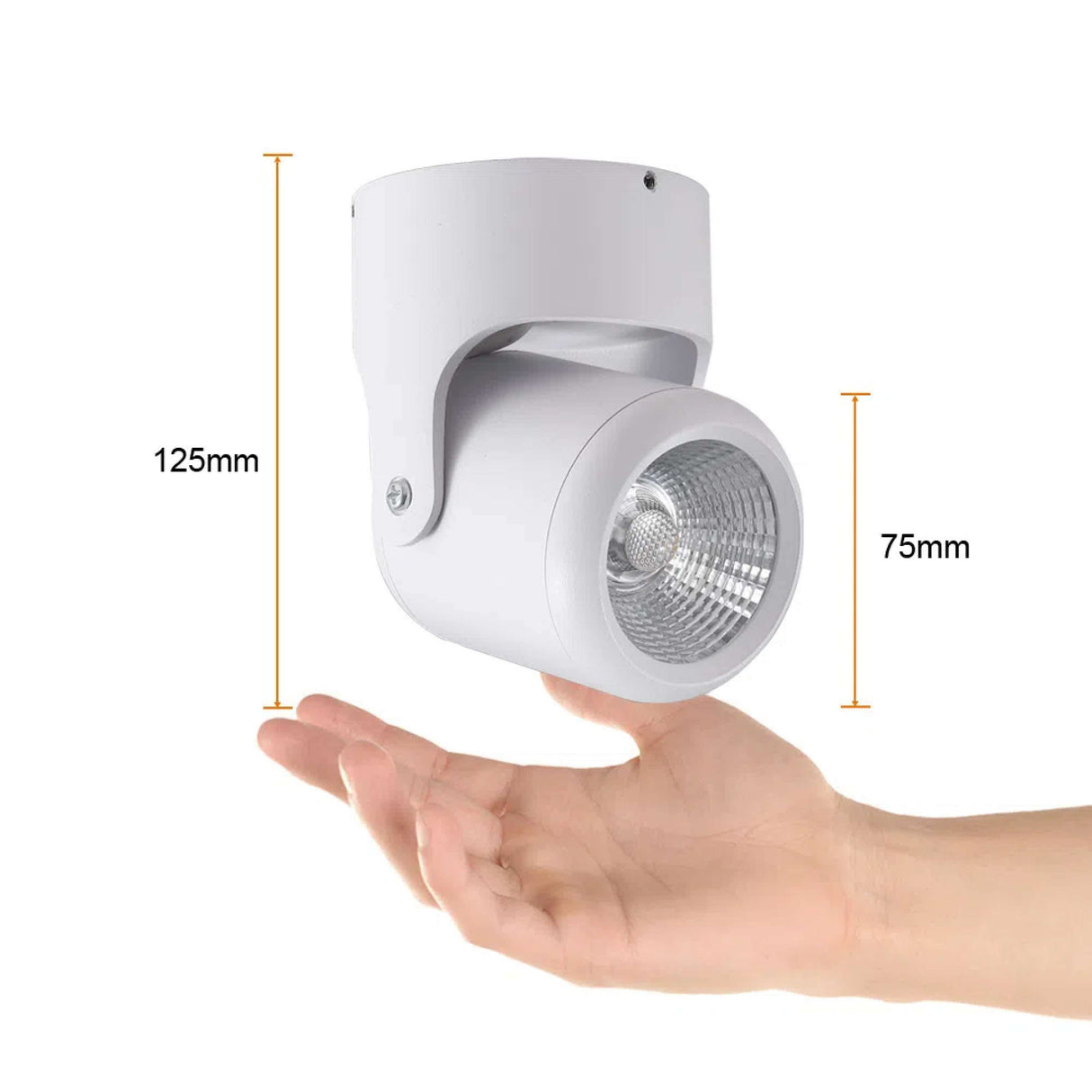 KIT DE 2 PIEZAS DE SPOT LED TECNOLITE ALNIYA I PARA SOBREPONER DIRIGIBLE 10W LUZ SUAVE CÁLIDA LED INTEGRADO BLANCO