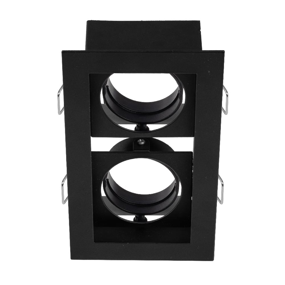 KIT DE 3 PIEZAS DE LÁMPARA DE INTERIOR EMPOTRABLE ALICANTE I TECNOLITE BASE GX5.3 DIRIGIBLE NEGRO